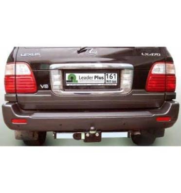 Фаркоп для Lexus LX 470 (UZJ100) 1998-2007 2тонны с нержавеющей пластиной Лидер Плюс